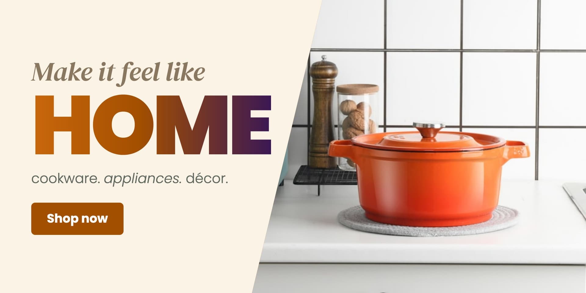 Make it feel like home: cookware, appliances and décor from verified stores, delivered nationwide. Shop home and kitchen.